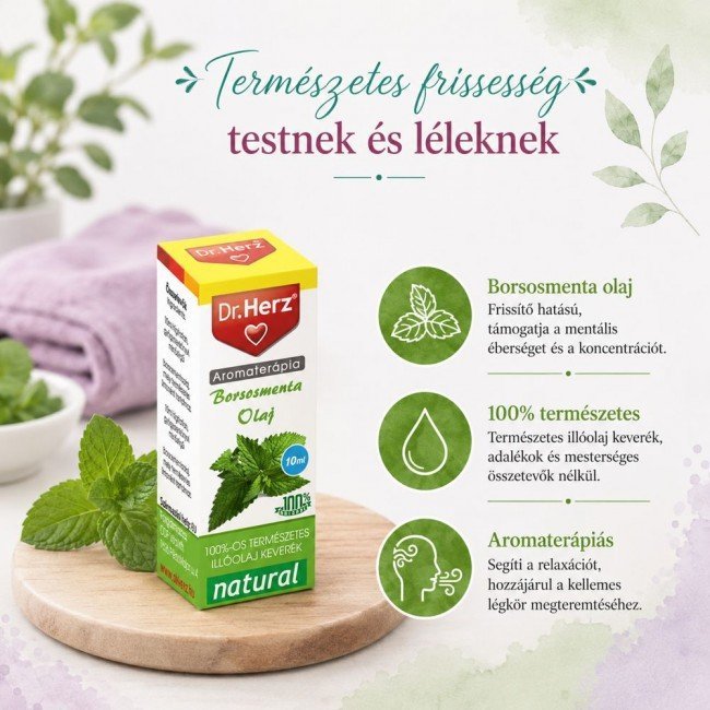 Dr.herz illóolaj borsosmenta 10ml Dr.herz illóolaj borsosmenta 10ml