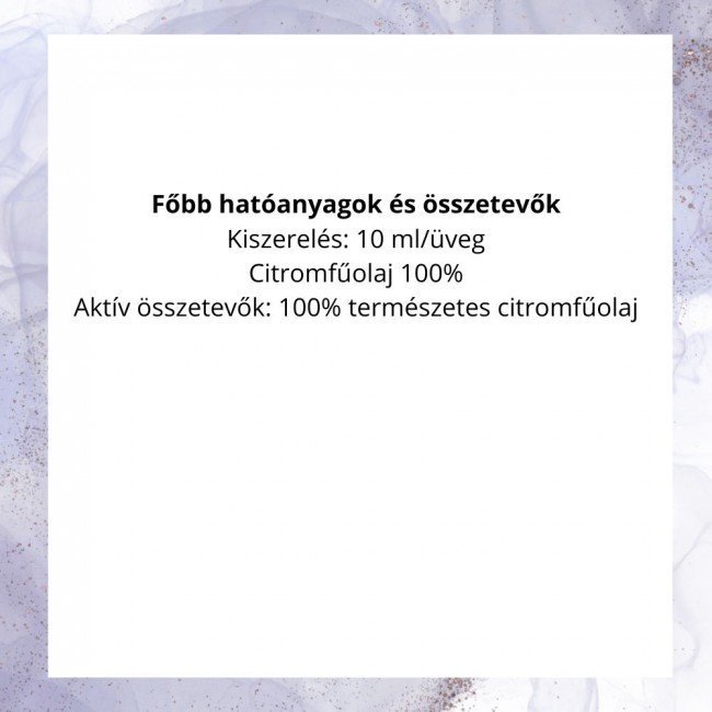 Dr.herz illóolaj citromfű 10ml Dr.herz illóolaj citromfű 10ml