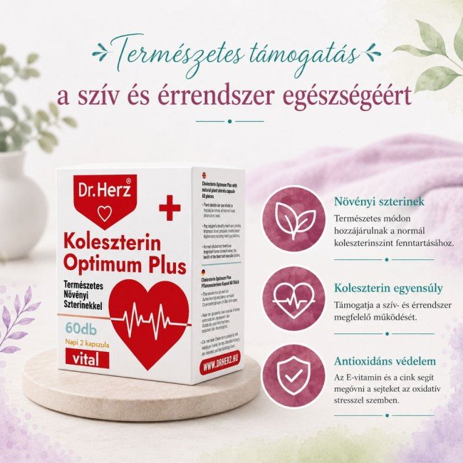 Dr.herz koleszterin optimum plus kapszula 60db Dr.herz koleszterin optimum plus kapszula 60db