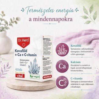 Dr.Herz kovaföld calcium c-vitamin 60db