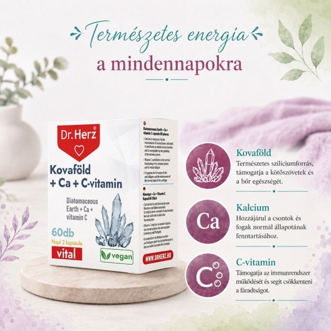 Dr.Herz kovaföld calcium c-vitamin 60db Dr.Herz kovaföld calcium c-vitamin 60db