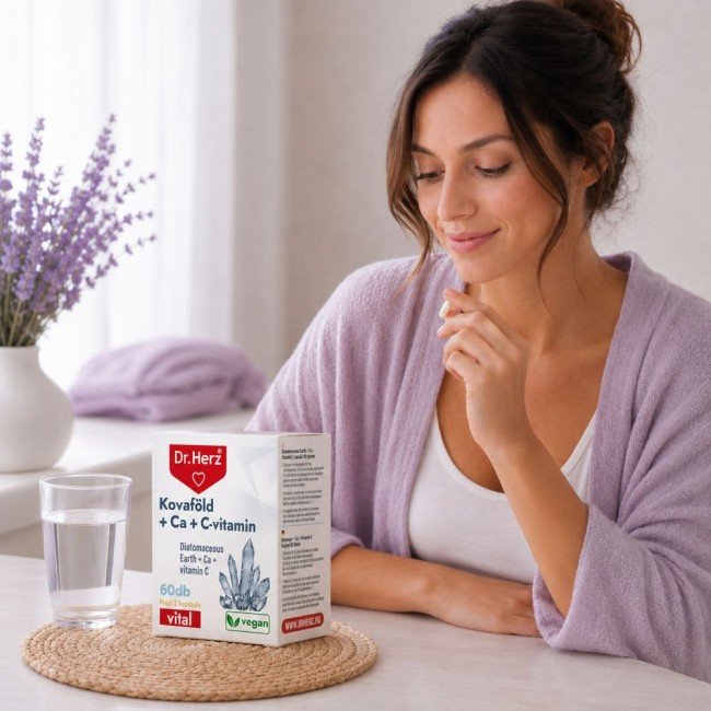 Dr.Herz kovaföld calcium c-vitamin 60db Dr.Herz kovaföld calcium c-vitamin 60db
