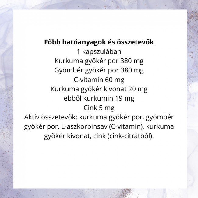 Dr.Herz kurkuma+gyömér+c-vitamin kapszula 90db