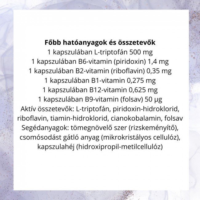 Dr.Herz l-tryptophan+b-vitamin kapszula 60db