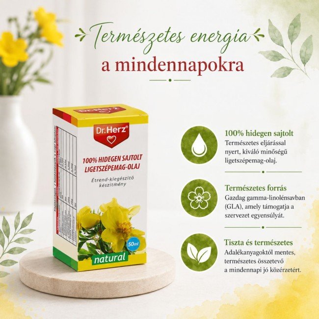 Dr.Herz Ligetszépemag-Olaj 50 ml Dr.Herz Ligetszépemag-Olaj 50 ml