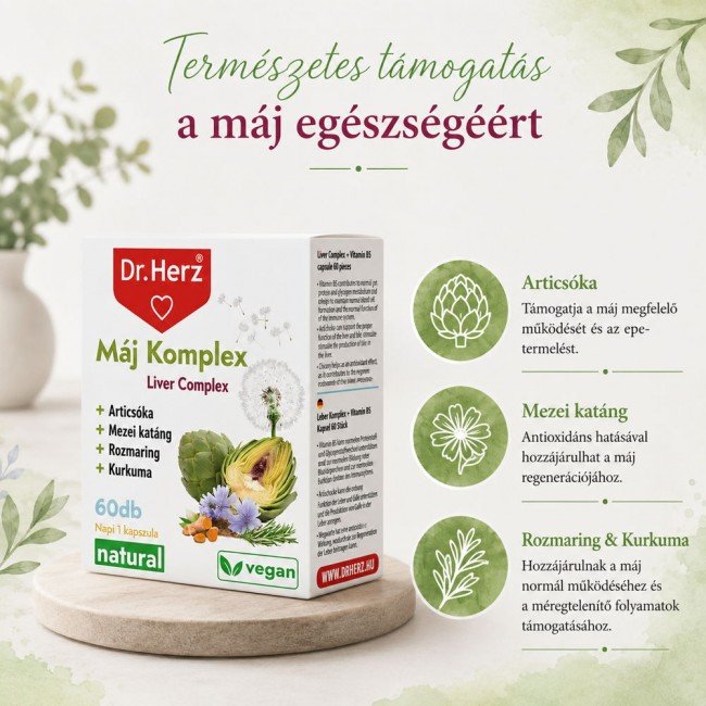 Dr.herz máj komplex kapszula 60db Dr.herz máj komplex kapszula 60db