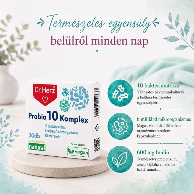 Dr.Herz probio 10 komplex kapszula 30db Dr.Herz probio 10 komplex kapszula 30db