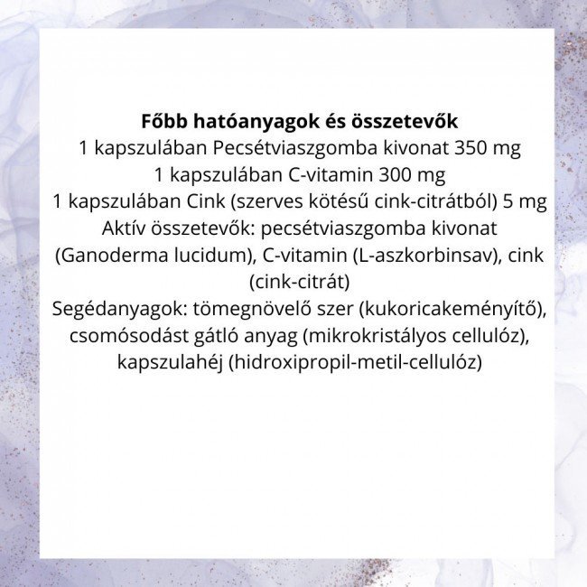 Dr.herz reishi 350mg+c-vitamin+szerves cink kapszula 60db Dr.herz reishi 350mg+c-vitamin+szerves cink kapszula 60db