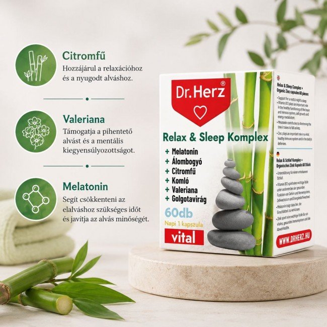 Dr.herz relax&sleep kapszula 60db Dr.herz relax&sleep kapszula 60db