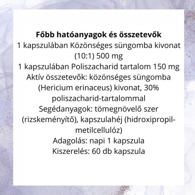 Dr.Herz süngomba 500 mg kapszula 60db Dr.Herz süngomba 500 mg kapszula 60db