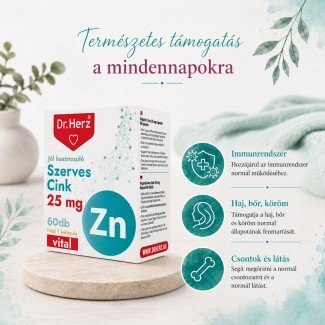 Dr.Herz szerves cink 25mg kapszula 60db Dr.Herz szerves cink 25mg kapszula 60db
