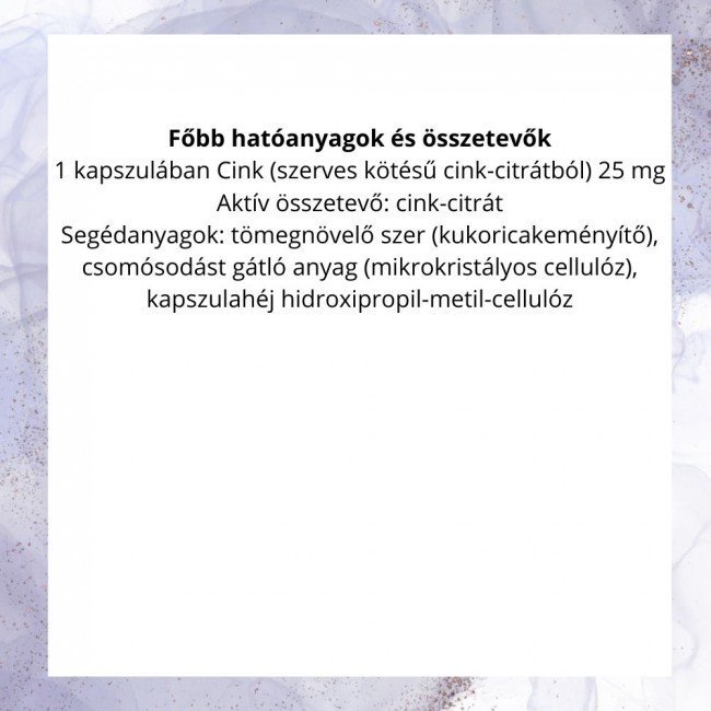 Dr.Herz szerves cink 25mg kapszula 60db Dr.Herz szerves cink 25mg kapszula 60db