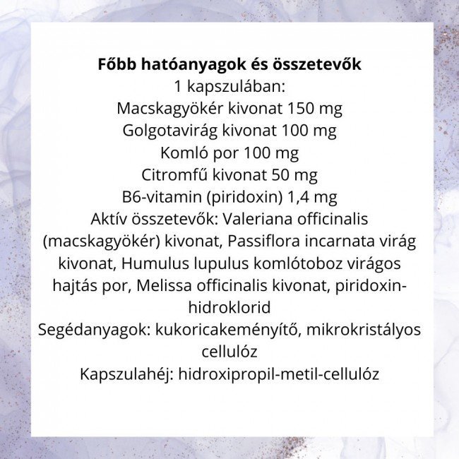 Dr.herz valeriana plusz kapszula 60db Dr.herz valeriana plusz kapszula 60db