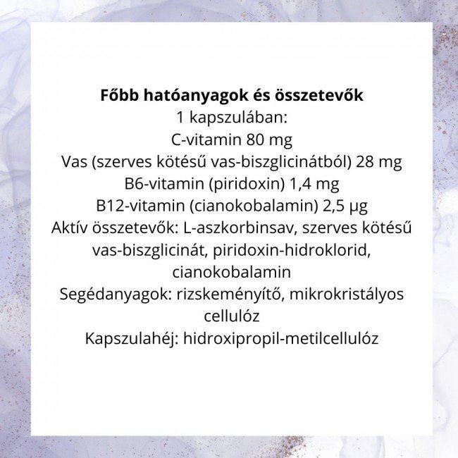 Dr.Herz vas-biszglicinát 28mg 60db Dr.Herz vas-biszglicinát 28mg 60db