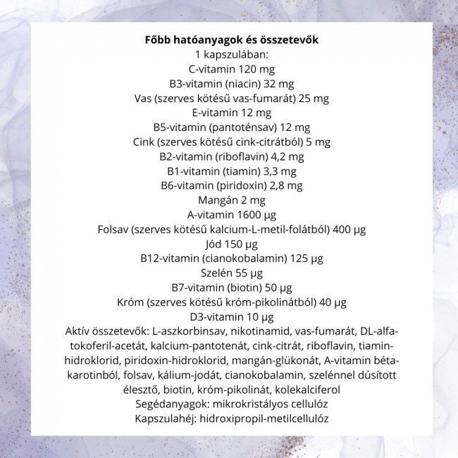 Dr.herz vegan multivitamin komplex kapszula 60db Dr.herz vegan multivitamin komplex kapszula 60db