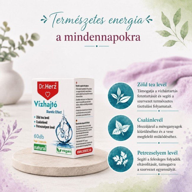 Dr.Herz vízhajtó kapszula 60db Dr.Herz vízhajtó kapszula 60db