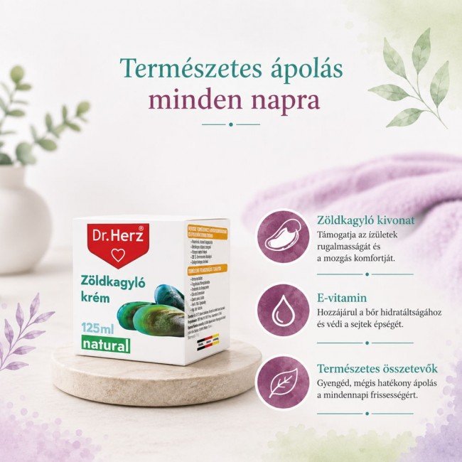 Dr.herz zöldkagyló krém 125ml