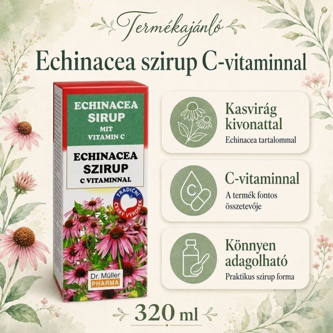 Dr.Müller Echinacea +C vitamin szirup 320g Dr.Müller Echinacea +C vitamin szirup 320g