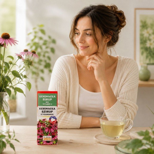 Dr.Müller Echinacea +C vitamin szirup 320g Dr.Müller Echinacea +C vitamin szirup 320g