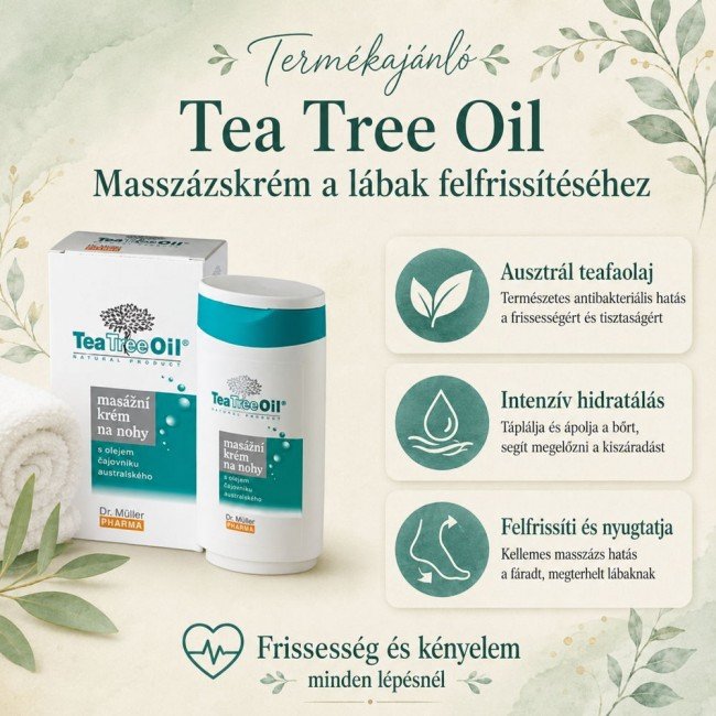 Dr.Müller Tea tree oil teafa lábápoló krém 200ml Dr.Müller Tea tree oil teafa lábápoló krém 200ml