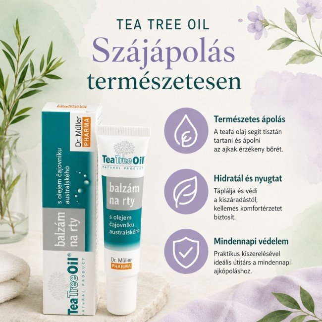 Dr.Müller teafaolajos ajakbalzsam 10g