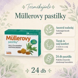 Dr.Müller Teafaolajos torokfertőtlenítő pasztilla 24db