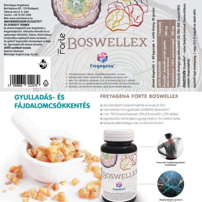 Freyagena Forte boswellex kapszula 60db Freyagena Forte boswellex kapszula 60db