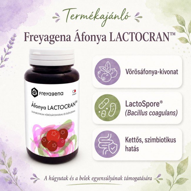 Freyagena áfonya lactocran kapszula 50db Freyagena áfonya lactocran kapszula 50db