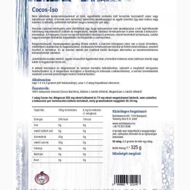 Freyagena cocos-iso izotóniás italpor 325g