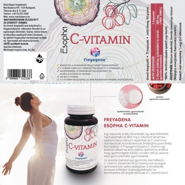 Freyagena esopha c-vitamin kapszula 75db Freyagena esopha c-vitamin kapszula 75db