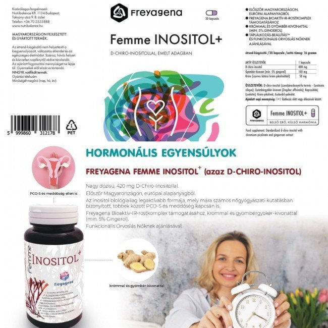 Freyagena femme inositol+ kapszula 30db Freyagena femme inositol+ kapszula 30db