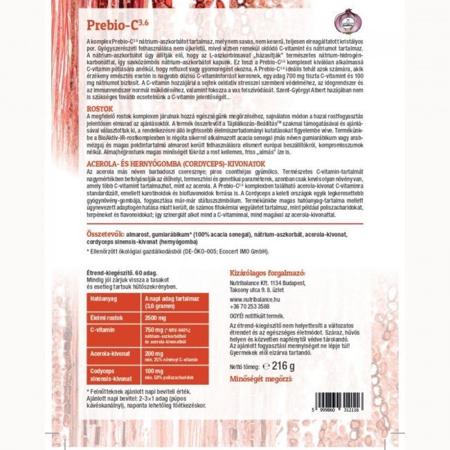 Freyagena prebio-c 3,6 komplex 216g