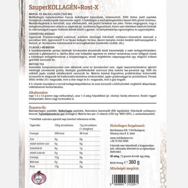 Freyagena szuperkollagén+rost-x 360g Freyagena szuperkollagén+rost-x 360g