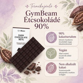 GymBeam 90%-os étcsokoládé 70g