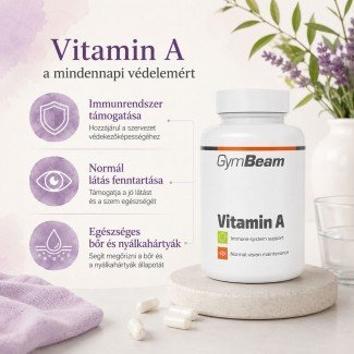 GymBeam A vitamin kapszula 60db GymBeam A vitamin kapszula 60db