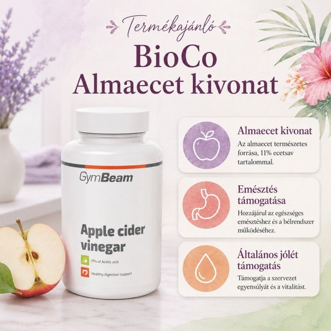 GymBeam Apple cider vinegar kapszula 90db GymBeam Apple cider vinegar kapszula 90db