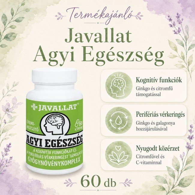 Javallat Agyi egészség kapszula 60db Javallat Agyi egészség kapszula 60db