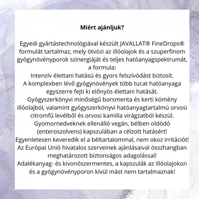 Javallat fodmap-diéta támogató kapszula 60db