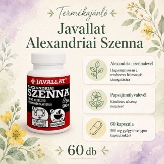 Javallat alexandriai szenna kapszula 60db