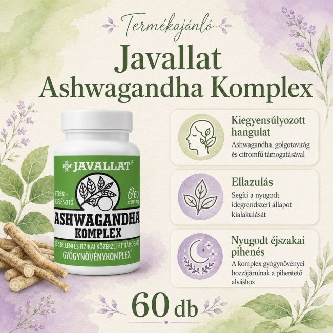 Javallat ashwagandha komplex kapszula 60db Javallat ashwagandha komplex kapszula 60db