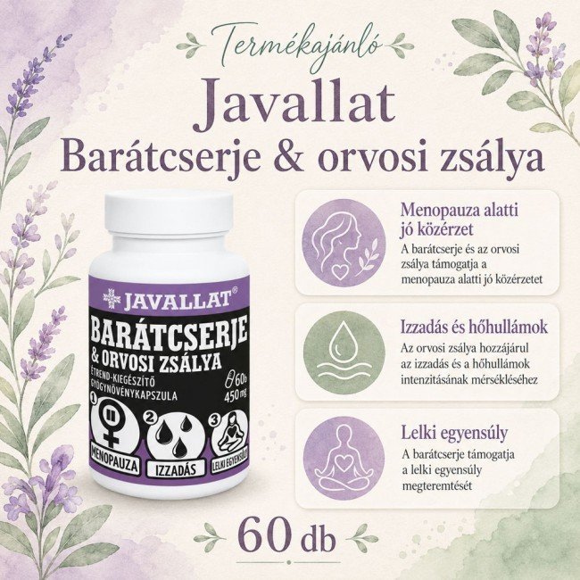 Javallat barátcserje és orvosi zsálya kapszula 60db