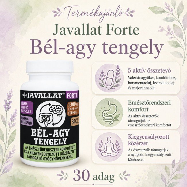 Javallat bél-agy tengely kapszula 60db Javallat bél-agy tengely kapszula 60db