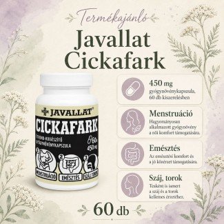 Javallat cickafark kapszula 60db