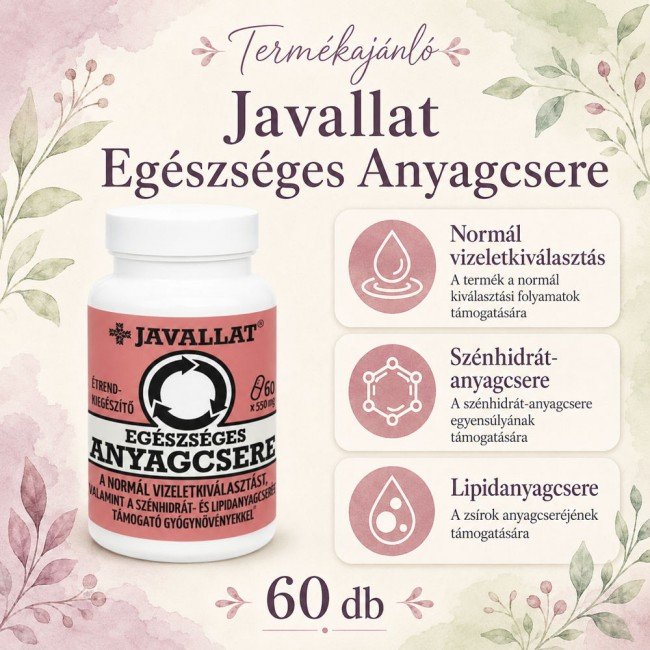 Javallat egészséges anyagcsere komplex kapszula 60db Javallat egészséges anyagcsere komplex kapszula 60db