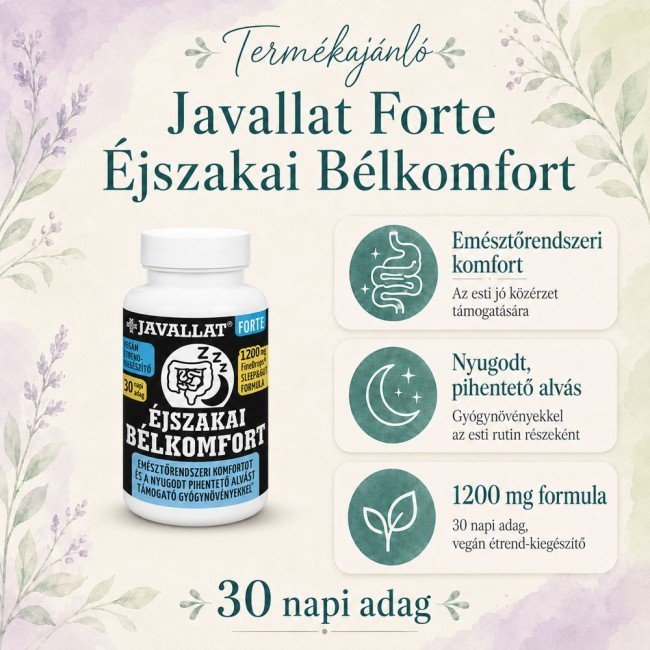 Javallat éjszakai bélkomfort kapszula 60db Javallat éjszakai bélkomfort kapszula 60db