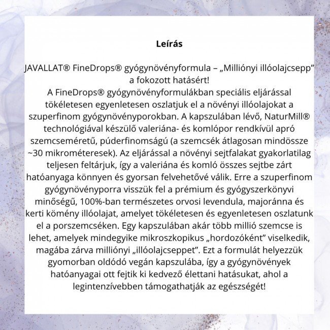 Javallat éjszakai bélkomfort kapszula 60db Javallat éjszakai bélkomfort kapszula 60db