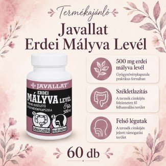 Javallat erdei mályva levél kapszula 60db