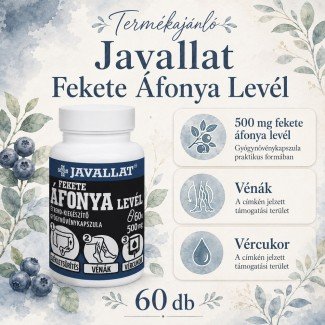 Javallat Fekete áfonya levél kapszula 60db