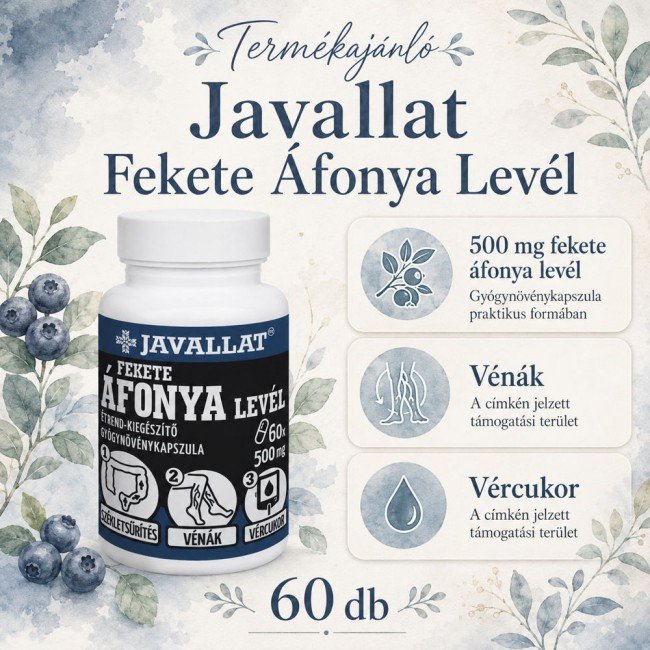 Javallat Fekete áfonya levél kapszula 60db