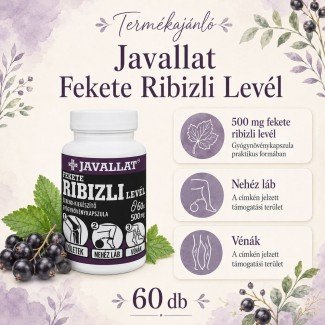 Javallat Fekete ribizli levél kapszula 60db